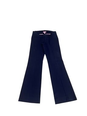 Women's Navy Flare Trousers - Classic Flared Pant